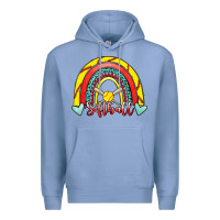 Colony Blue Softball Rainbow Premium Hoodie - RanaPortraitStore