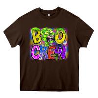Chocolate Brown boo crew Heavy Core Tee - CowhideDigitalArt
