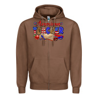 Chestnut American teacher Zipper Hoodie - Zillion Design Studio