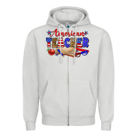 Dove Grey American teacher Zipper Hoodie - Zillion Design Studio