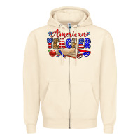 Sandshell American teacher Zipper Hoodie - Zillion Design Studio