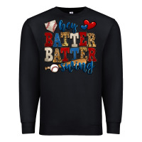 Black hey batter batter swing baseball Premium Sweatshirt - Jasminsmagicworld