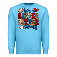 Ocean Blue hey batter batter swing baseball Premium Sweatshirt - Jasminsmagicworld