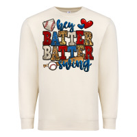 Sandshell hey batter batter swing baseball Premium Sweatshirt - Jasminsmagicworld