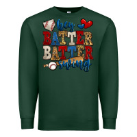 Sports Green hey batter batter swing baseball Premium Sweatshirt - Jasminsmagicworld