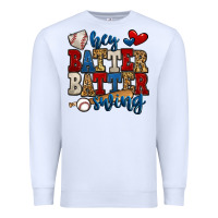 White hey batter batter swing baseball Premium Sweatshirt - Jasminsmagicworld
