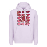 Lilac game day football Premium Hoodie - MaliasSmallBusiness