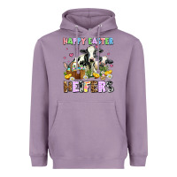 Lavender happy easter heifer's Heavyweight Hoodie - AdoDesignShop