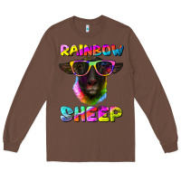 Chestnut rainbow sheep suffolk sheep Long Sleeve Tee - RanaPortraitStore