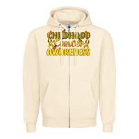Sandshell Childhood Cancer Awareness Zipper Hoodie - texasbilliewilder