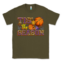 Army Green tis' the season basketball Classic Tee - Zillion Design Studio