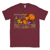 Burgundy tis' the season basketball Classic Tee - Zillion Design Studio