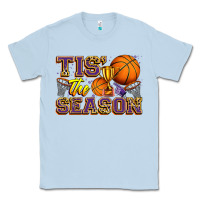 Dusty Blue tis' the season basketball Classic Tee - Zillion Design Studio