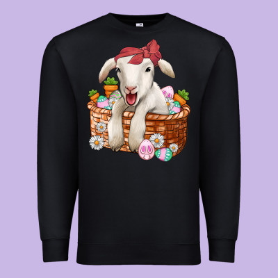 Easter Lamb Premium Sweatshirt Designed By Jasminsmagicworld