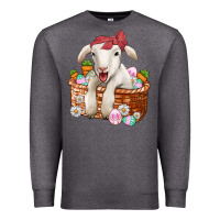 Charcoal Heather easter lamb Premium Sweatshirt - Jasminsmagicworld