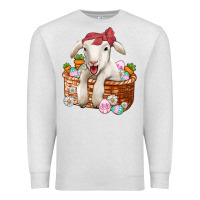 Oatmeal Heather easter lamb Premium Sweatshirt - Jasminsmagicworld