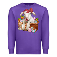 Purple easter lamb Premium Sweatshirt - Jasminsmagicworld