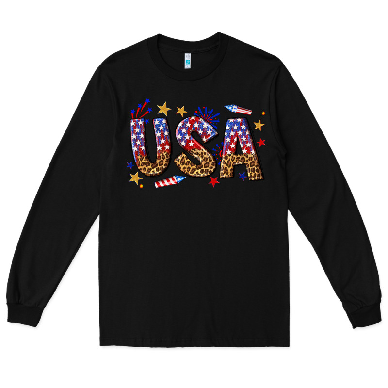 Usa 4th Of July Bw Long Sleeve Tee by texasbilliewilder | Teevron