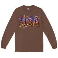 Chestnut usa 4th of july bw Long Sleeve Tee - texasbilliewilder