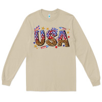 Mushroom usa 4th of july bw Long Sleeve Tee - texasbilliewilder