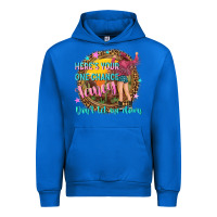 Cobalt heres your one chance fancy Urban Hoodie - NancyCooperArtShop