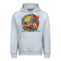 Heather Grey heres your one chance fancy Urban Hoodie - NancyCooperArtShop