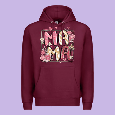 Floral Mama Premium Hoodie Designed By Maliassmallbusiness