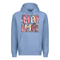Colony Blue floral mama Premium Hoodie - MaliasSmallBusiness