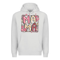 Dove Grey floral mama Premium Hoodie - MaliasSmallBusiness