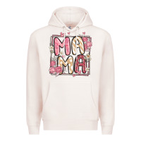 Pale Pink floral mama Premium Hoodie - MaliasSmallBusiness