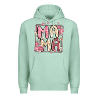 Seafoam floral mama Premium Hoodie - MaliasSmallBusiness