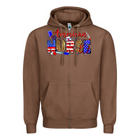 Chestnut American nurse Zipper Hoodie - Zillion Design Studio