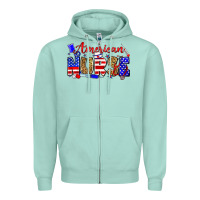 Seafoam American nurse Zipper Hoodie - Zillion Design Studio