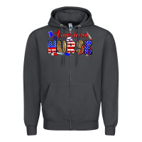 Smoke American nurse Zipper Hoodie - Zillion Design Studio
