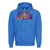 True Royal American nurse Zipper Hoodie - Zillion Design Studio