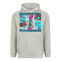 Moon Dust mommy leopard turquoise Heavyweight Hoodie - JahusDesignShop