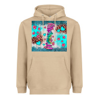 Mushroom mommy leopard turquoise Heavyweight Hoodie - JahusDesignShop