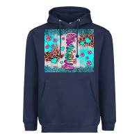 Navy mommy leopard turquoise Heavyweight Hoodie - JahusDesignShop