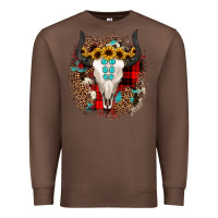 Chestnut bullskull christmas Premium Sweatshirt - JahusDesignShop