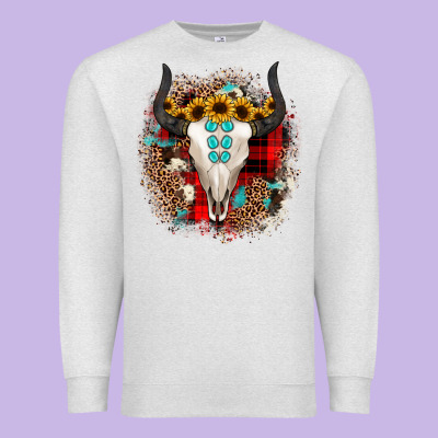 Bullskull Christmas Premium Sweatshirt Designed By Jahusdesignshop