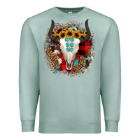 Seafoam bullskull christmas Premium Sweatshirt - JahusDesignShop