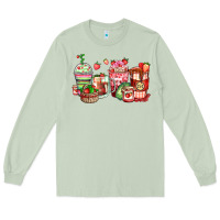 Matcha strawberry farm fresh coffee cups Long Sleeve Tee - Zillion Design Studio