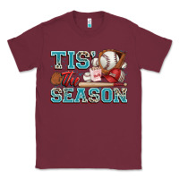 Burgundy tis' the season baseball Classic Tee - Zillion Design Studio