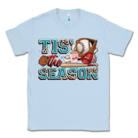 Dusty Blue tis' the season baseball Classic Tee - Zillion Design Studio