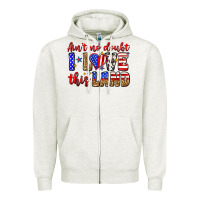 Oatmeal Heather ain't no doubt i love this land Zipper Hoodie - Zillion Design Studio