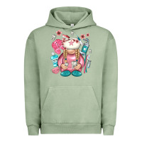 Pigment Oil Green dentist gnome Urban Hoodie - NancyCooperArtShop