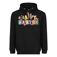 Black happy easter Heavyweight Hoodie - AdoDesignShop