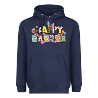 Navy happy easter Heavyweight Hoodie - AdoDesignShop