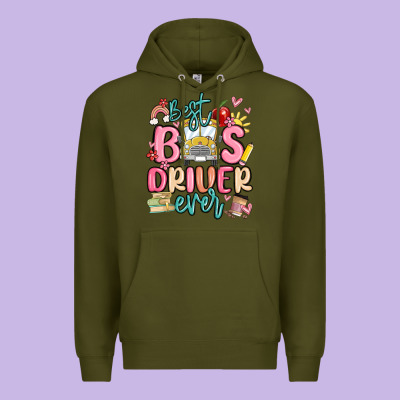 Best Bus Driver Ever Premium Hoodie Designed By Maliassmallbusiness