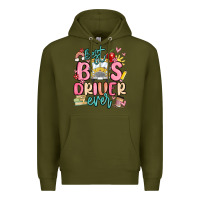 Army Green best bus driver ever Premium Hoodie - MaliasSmallBusiness